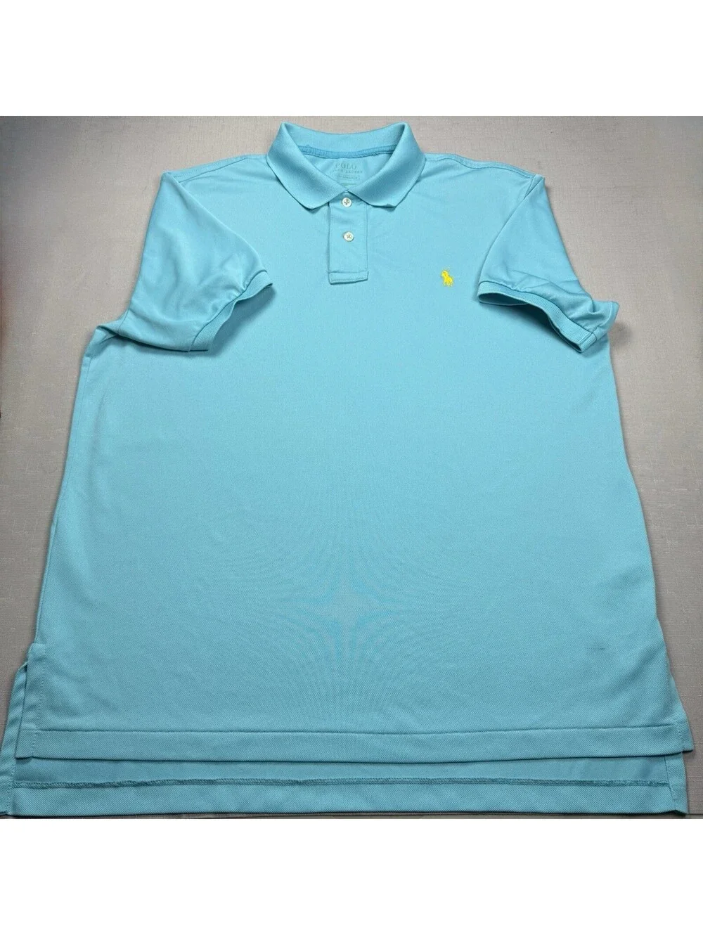 Polo Ralph Lauren Performance Men’s L Aqua Blue Stretch Golf Polo Shirt